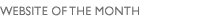 WEBSITE OF THE MONTH