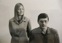 Jann Turner with Eugene de Kock, TRC Headquarters