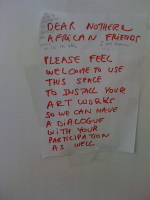 Penetration at Manifesta 8 / for Northern African artists only (detail)