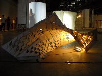 Mohsen Mostafavi's rest pavilion in the 'Living' exhibition