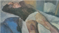 Man Reclining, Paris