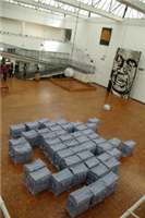 Space Invader installed at the HIFA Visual Arts Exhibition