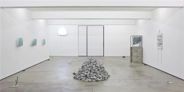 Installation view of No Everything