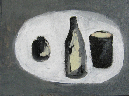 Still life on white cloth