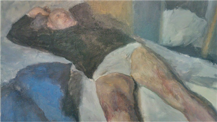 Man Reclining, Paris