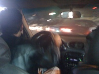 Wednesday night, 26 Jan. Driving through Tahrir Square