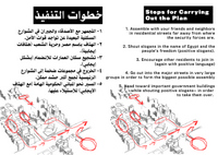 Instructions disseminated to protesters: 'Steps for Carrying Out the Plan